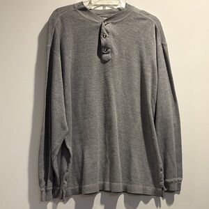 Vintage County Seat Gray Henley Men's Shirt